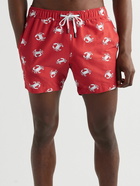 Onia - Charles Mid-Length Printed Swim Shorts - Red