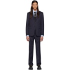 Gucci Navy and Pink GG Pinstripe Suit