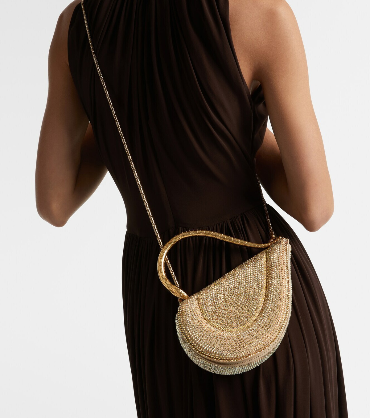 Bvlgari Serpentine Small embellished top-handle bag
