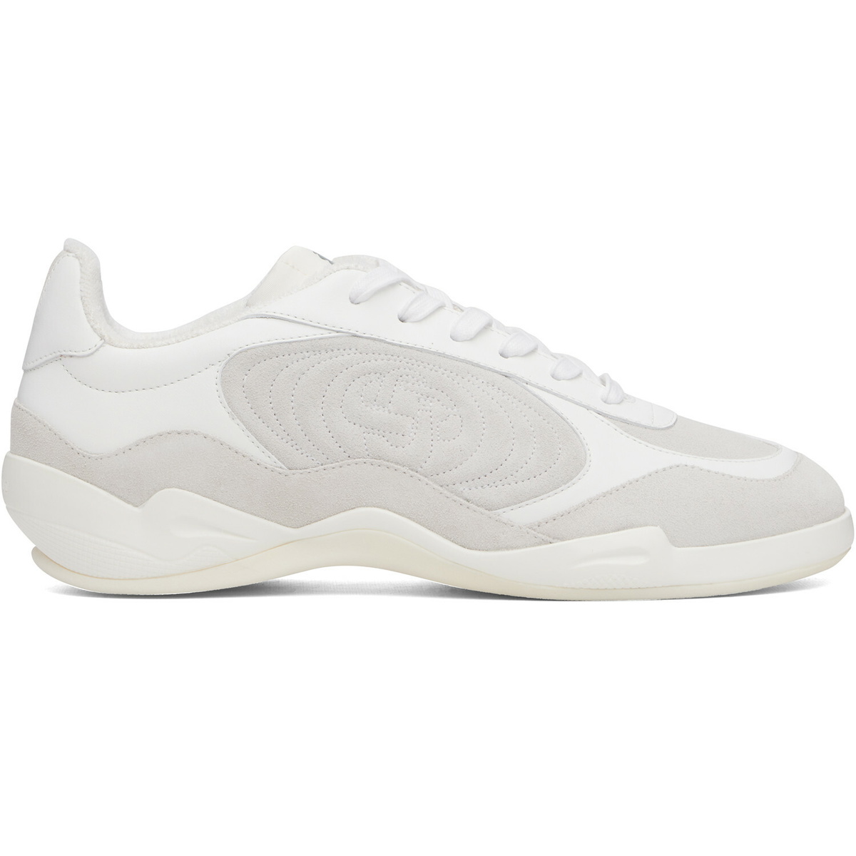 Casablanca White & Gray Squash Indoor Sneakers