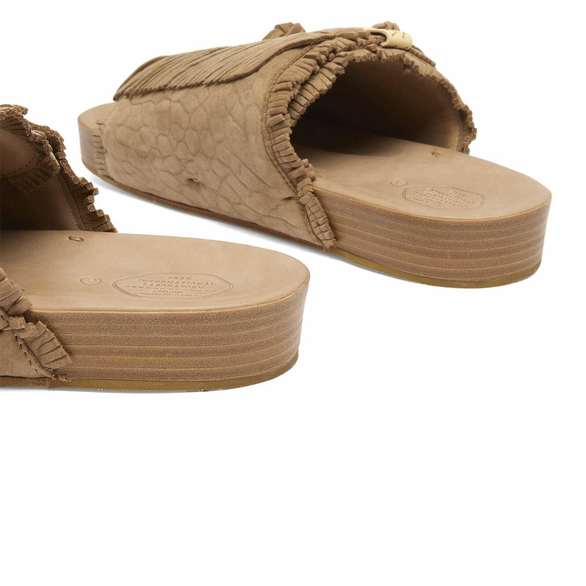 Visvim Men's Christo Shaman Folk Sandal in Sand