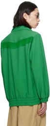 NEEDLES Green Fringe Track Jacket