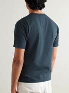 Drake's - Hiking Cotton-Jersey T-Shirt - Blue