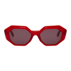 Garrett Leight Red Jacqueline Sunglasses