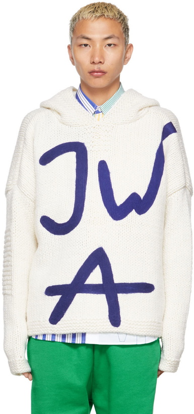 Photo: JW Anderson Off-White Wool Chunky 'JWA' Hoodie