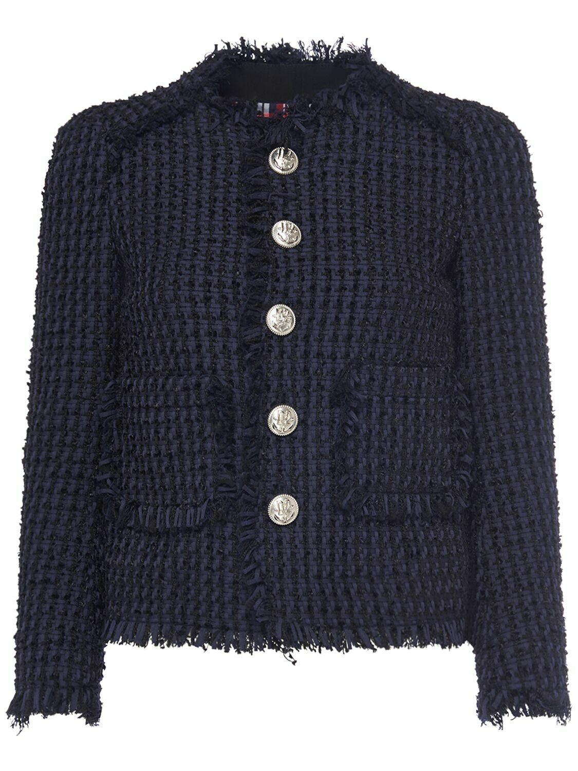 DSQUARED2 - Tweed Bouclé Collarless Jacket
