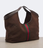 Gucci Gucci Giglio Large suede tote bag