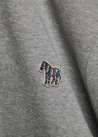 PS Paul Smith Appliquéd Hooded Cotton Sweatshirt Grey