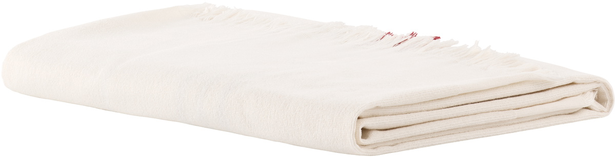 Tekla Off-White Striped Beach Towel