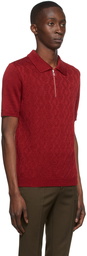 Ernest W. Baker Red Cotton Polo