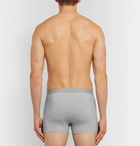 Acne Studios - Konrad Mélange Stretch-Cotton Boxer Briefs - Men - Gray