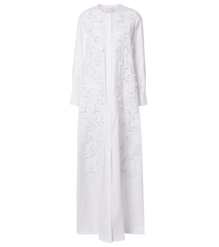 Photo: Carolina Herrera Embroidered cotton-blend gown