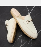 Gucci Cleo suede espadrille mules