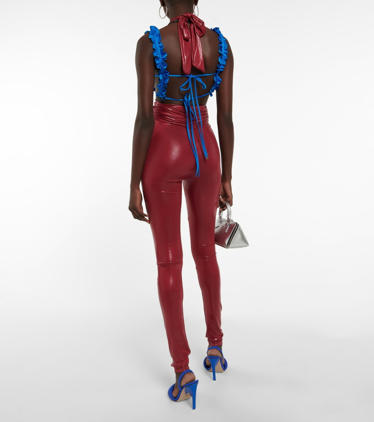 The Attico - Ruby chain-trimmed leggings