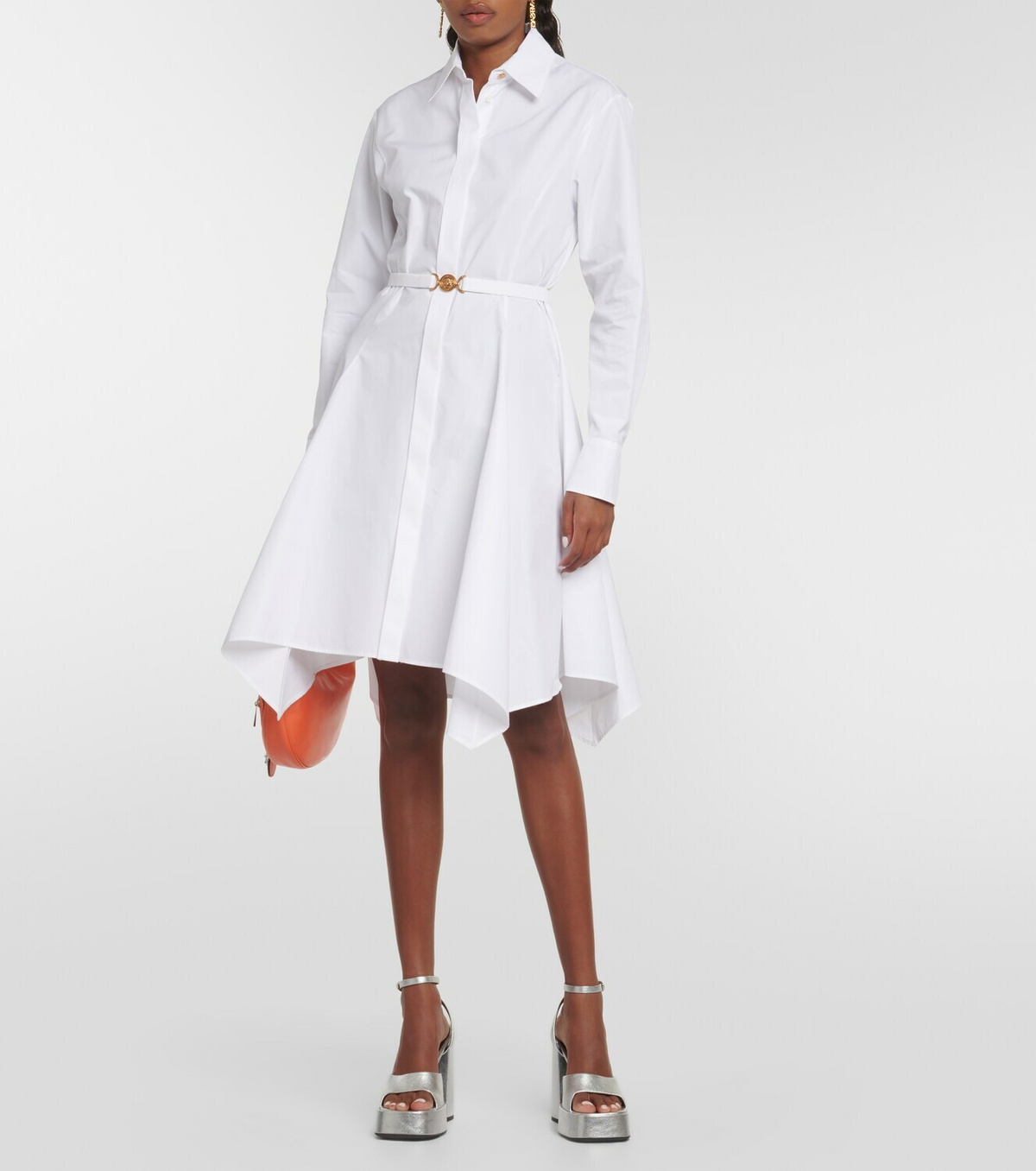 Versace Medusa cotton shirt dress Versace