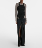 Rick Owens Ribbed-knit cotton tank top