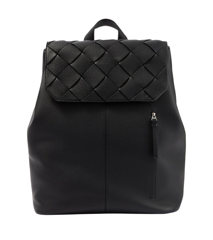Photo: Bottega Veneta Diago Intreccio leather backpack