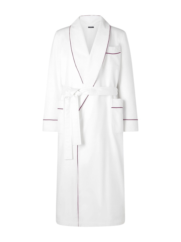 Photo: TOM FORD - Piped Silk Robe - White