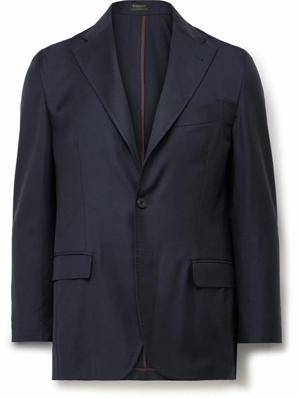 Photo: Rubinacci - Unstructured Wool-Twill Suit Jacket - Blue