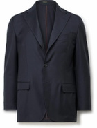 Rubinacci - Unstructured Wool-Twill Suit Jacket - Blue