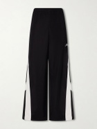 Acne Studios - Wide-Leg Cotton-Blend Sweatpants - Black