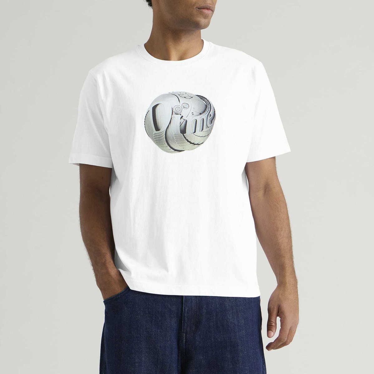 Dime Men's Classic Future T-Shirt in White