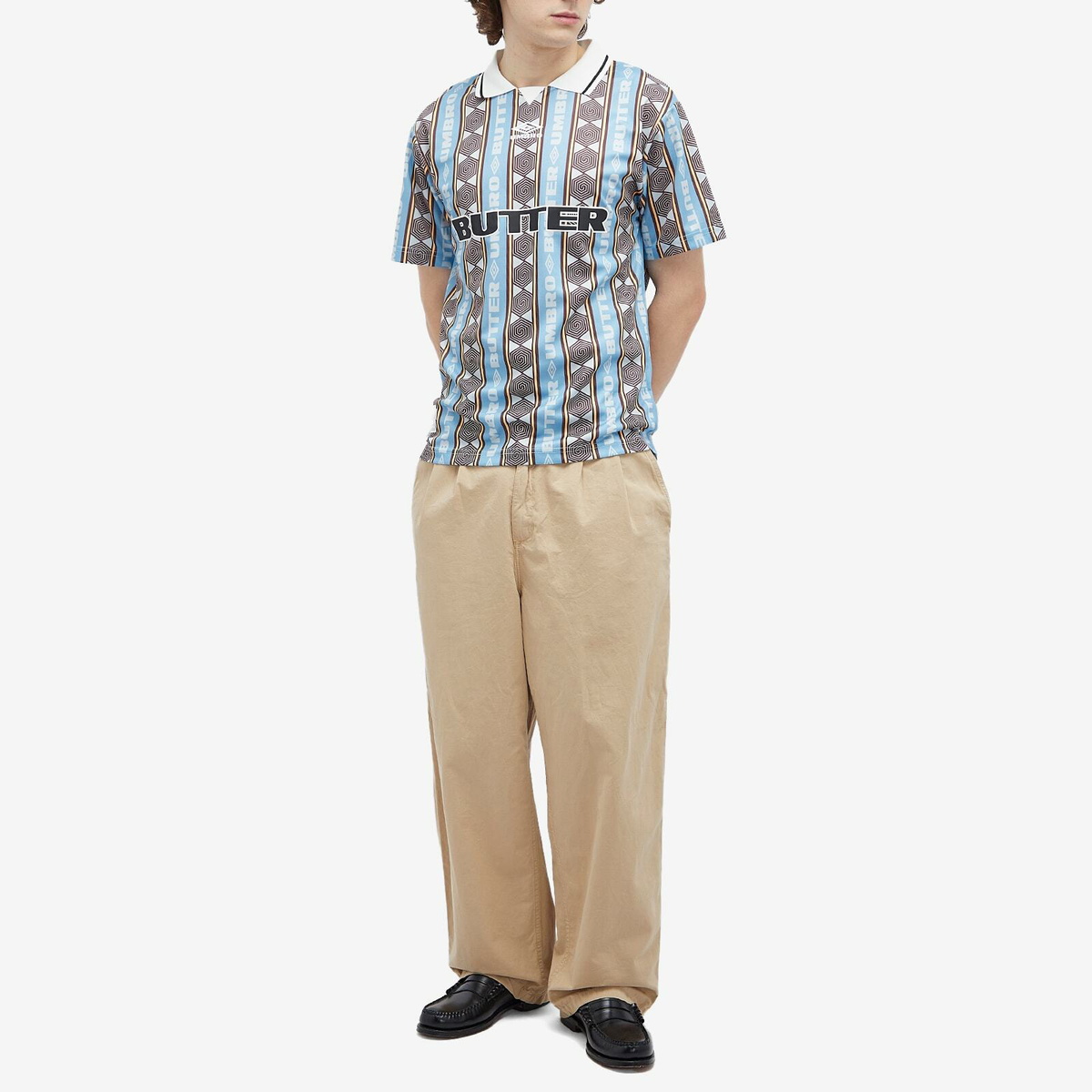 umbro × butter goods vert jersey サイズS Butter Goods/Umbro Vert Jersey Forest/Cobalt – Theory Skate Shop