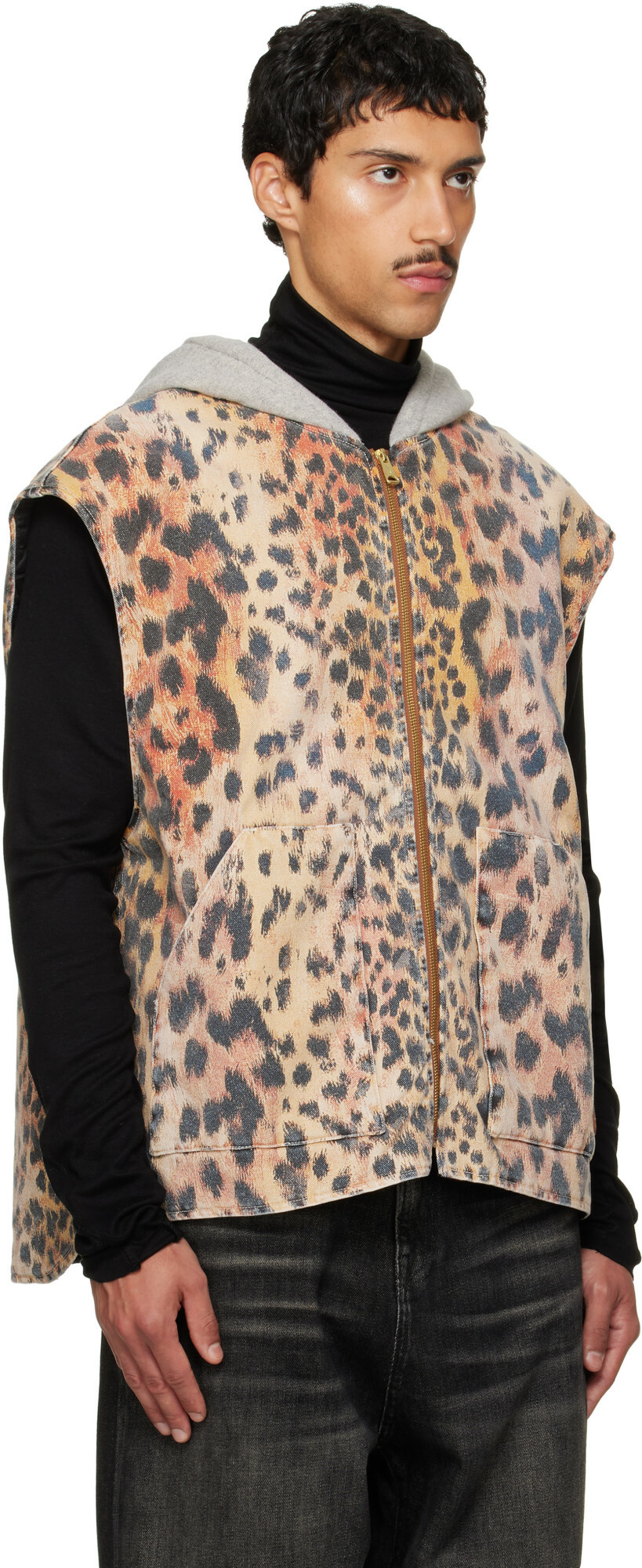 R13 Multicolor Relaxed Workwear Vest