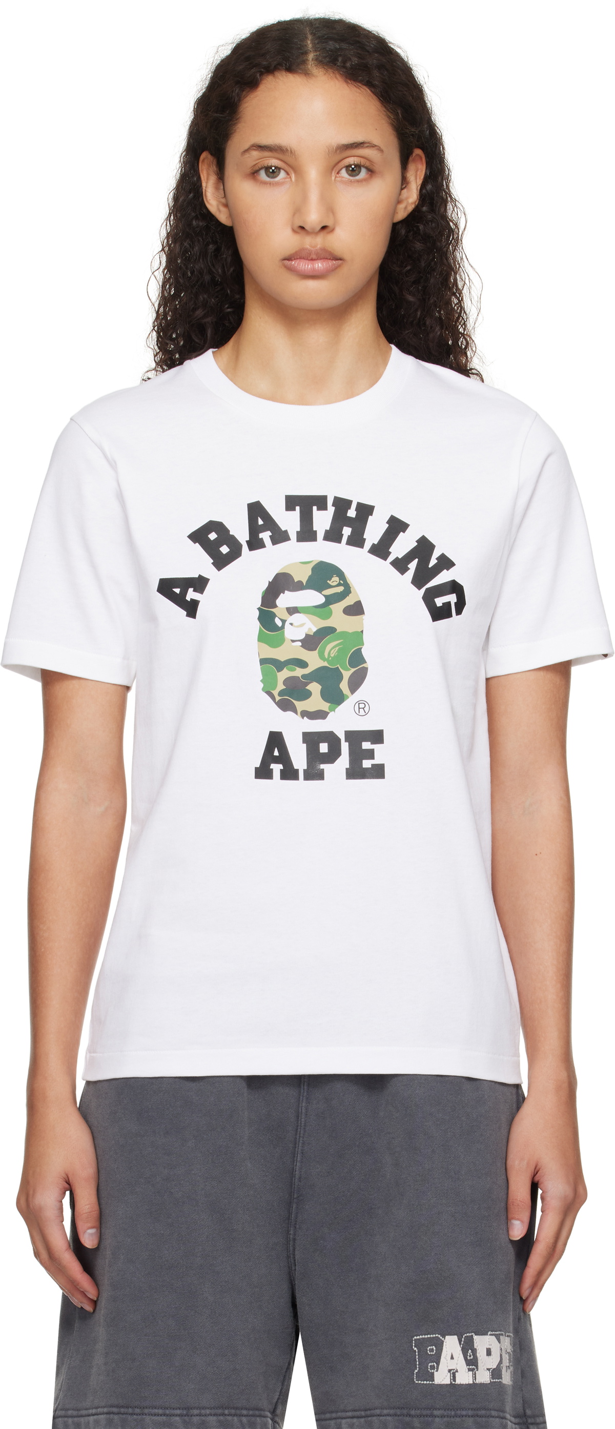 BAPE ABC Camo high quality College Wide Crewneck