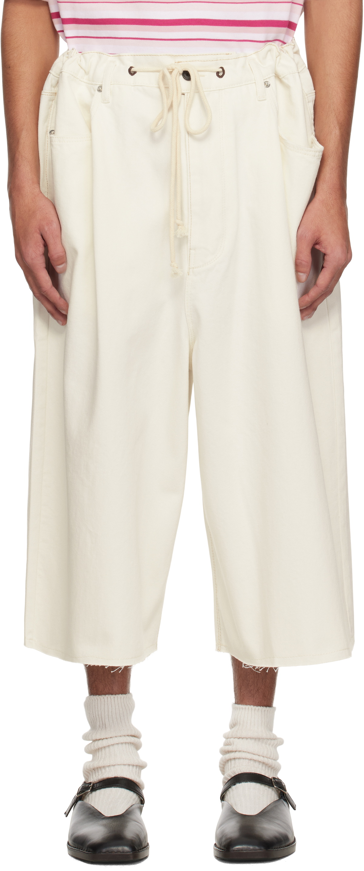 Camiel Fortgens Off-White Big Denim Shorts