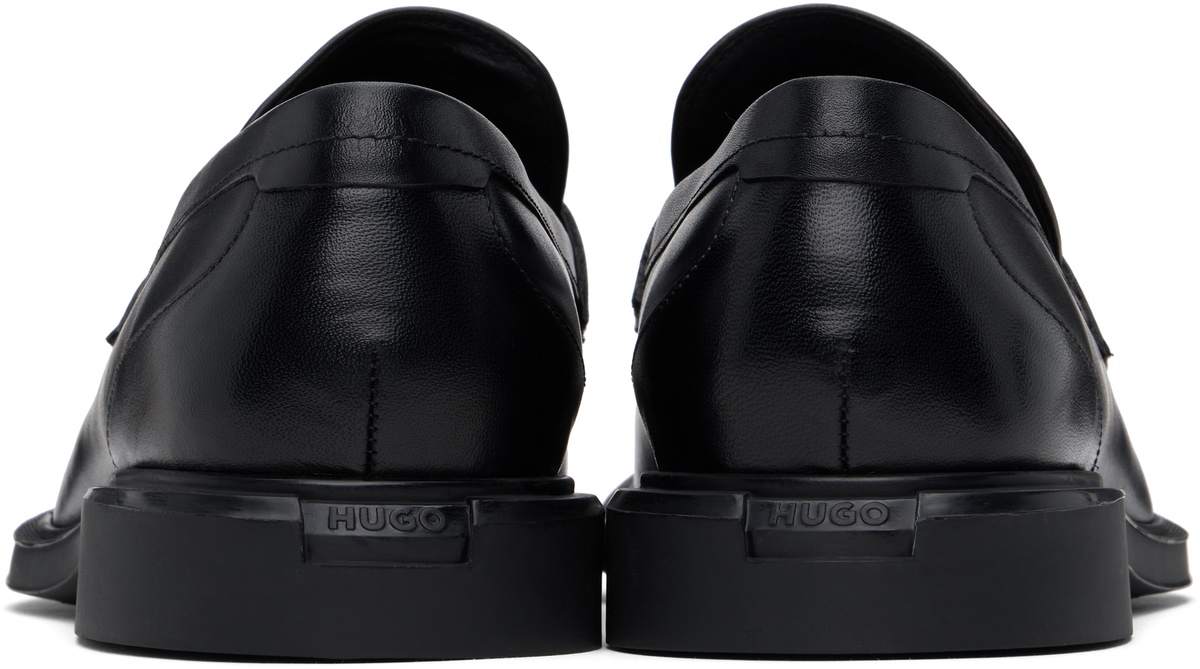 Hugo Black Leather Loafers
