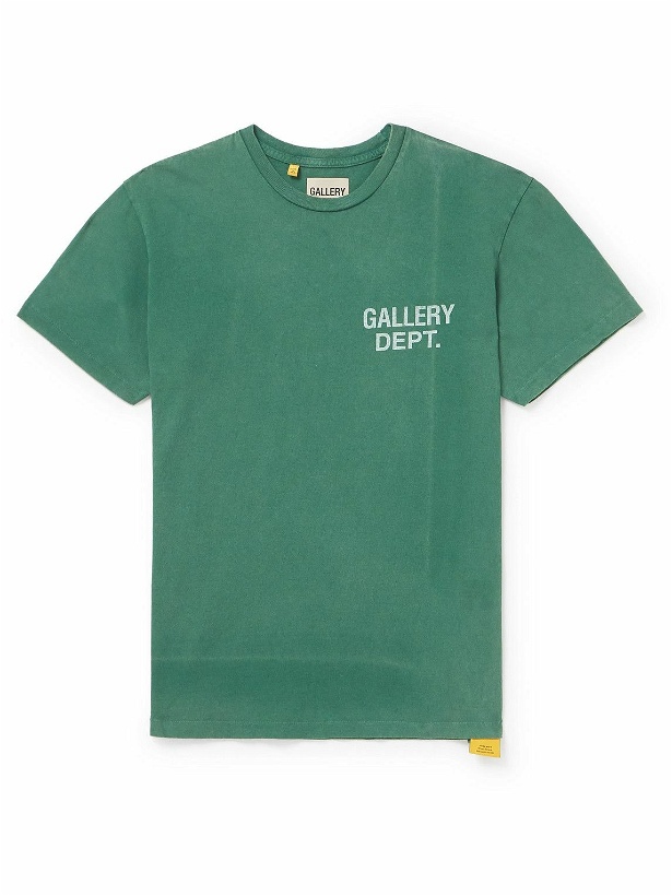 Photo: Gallery Dept. - Vintage Logo-Print Cotton-Jersey T-Shirt - Green