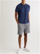 Oliver Spencer Loungewear - Ashbourne Cotton-Blend Terry T-Shirt - Blue