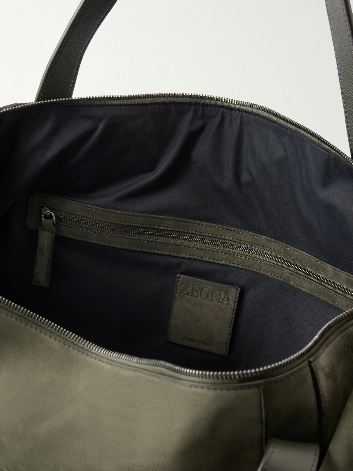 Zegna - Nubuck Weekend Bag - Green