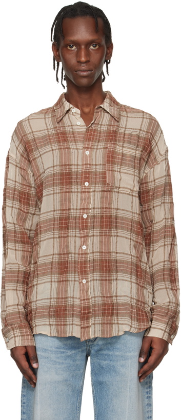 Photo: HOPE Brown Wide-Fit Shirt