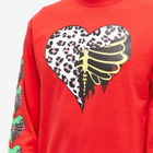 Nancy Men's Long Sleeve Emo T-Shirt in Red