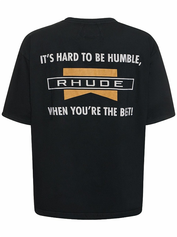 Photo: RHUDE - Hard To Be Humble Printed T-shirt