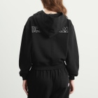 ICECREAM Women's Crystal Zip Through Hoodie in Black