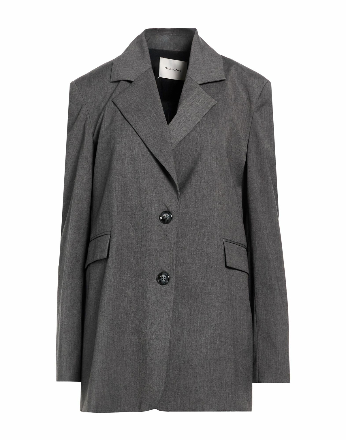 Manila Grace Womens Blazer in Grey