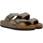 Birkenstock Gray Regular Arizona Birkibuc Sandals