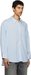 R13 Blue Drop Neck Shirt