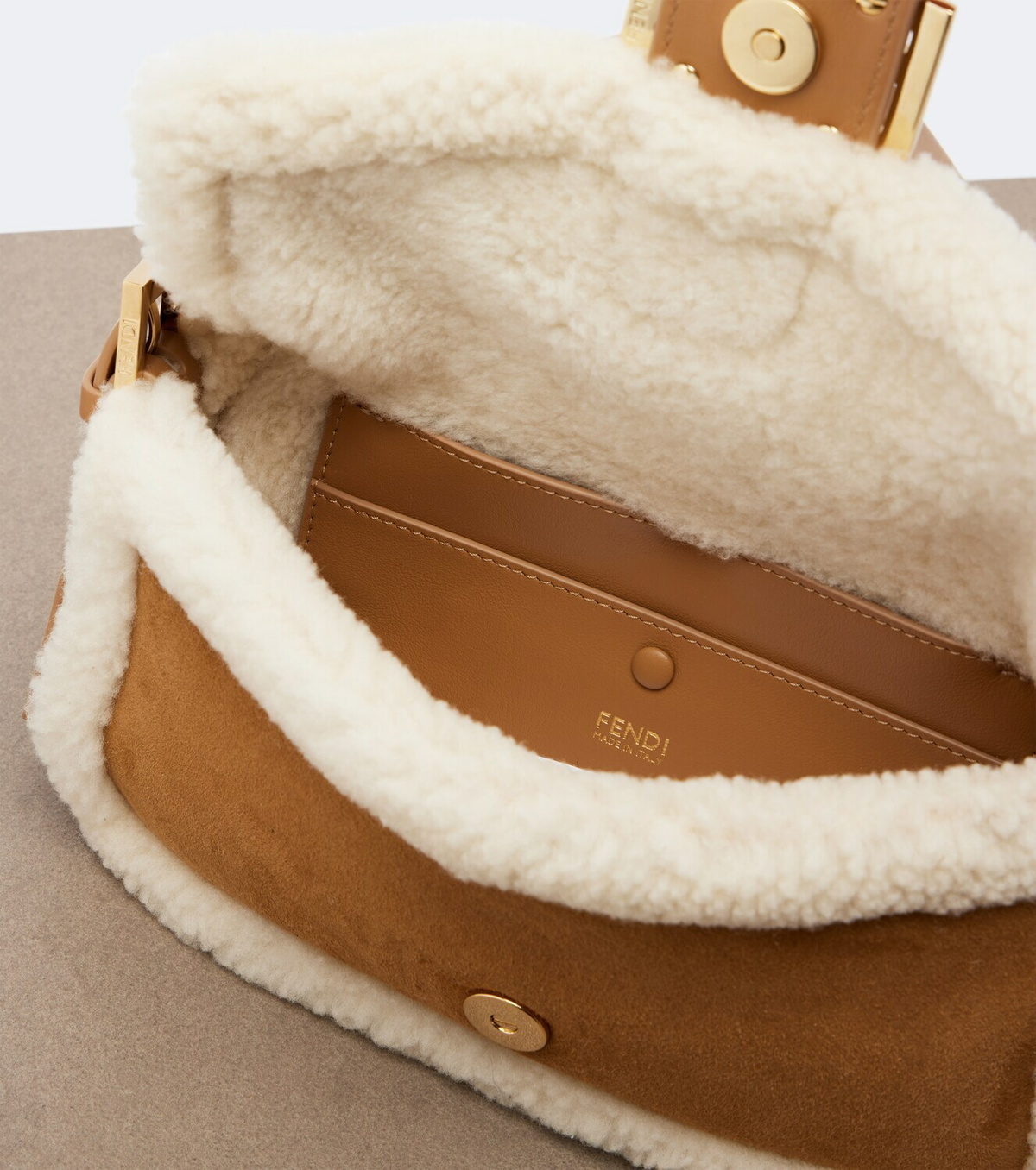 Fendi Baguette® 26424 Small suede shoulder bag