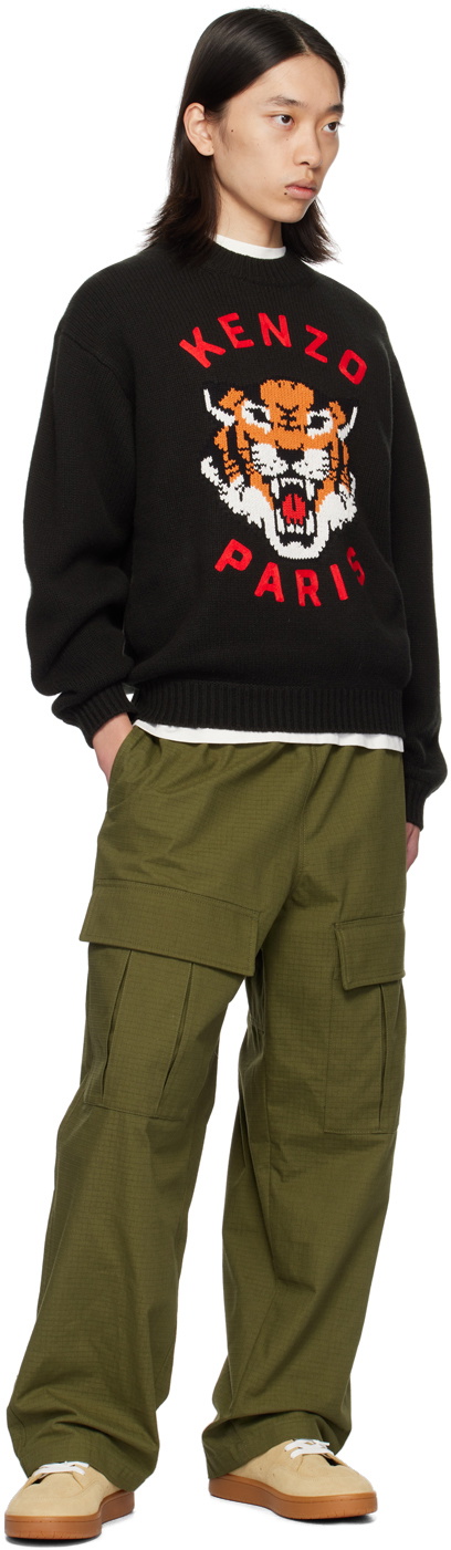 Kenzo Black Kenzo Paris Lucky Tiger Sweater Kenzo