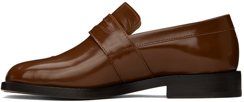 Maison Margiela Brown Tabi Loafers Maison Margiela