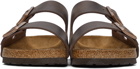 Birkenstock Brown Leather Arizona Sandals