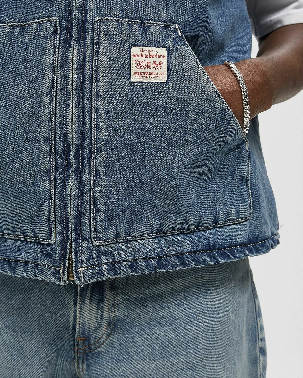 Levis SANSOME VEST Blue Men