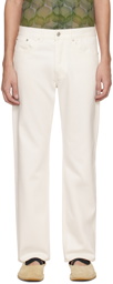 Dries Van Noten Off-White Five-Pocket Jeans