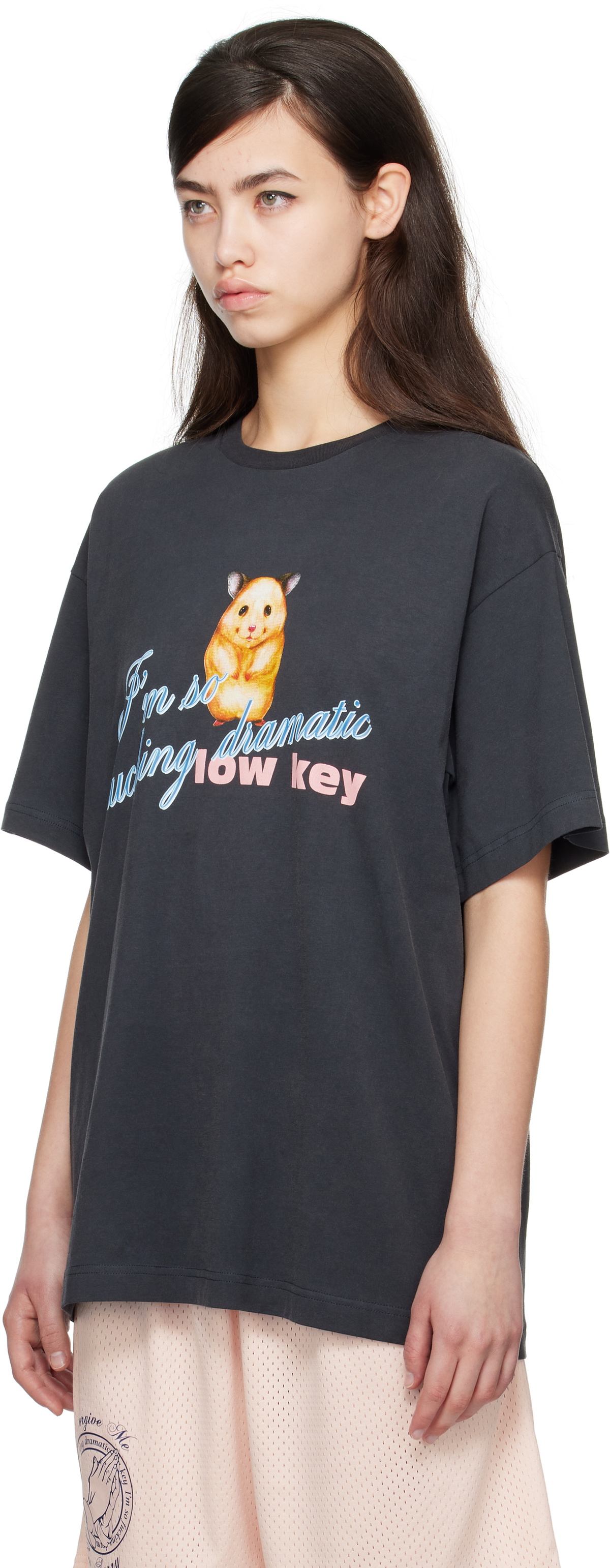 I'm Sorry by Petra Collins SSENSE Exclusive Black JennyFax Edition Oversized T-shirt
