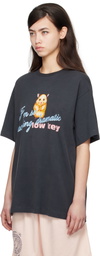 I'm Sorry by Petra Collins SSENSE Exclusive Black JennyFax Edition Oversized T-shirt