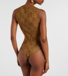 Alex Perry Floral sheer lace bodysuit